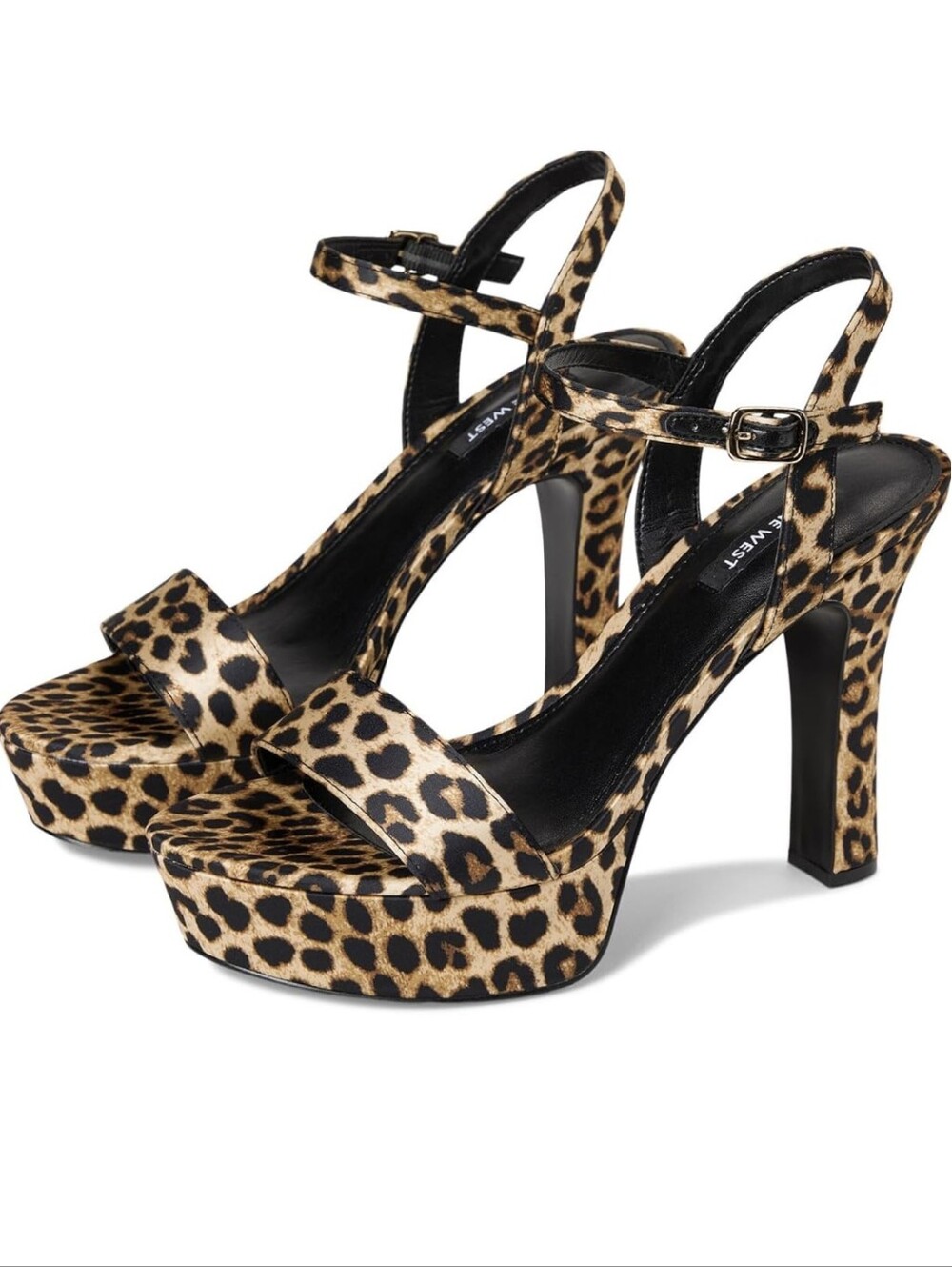 NIB Nine West Solas Platform Heel Sandals | Leopard Print| Size 6.5